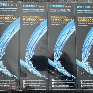 IcePure Plus RWF0900AH Replacement Refrigerator Water Filters Pack of 4